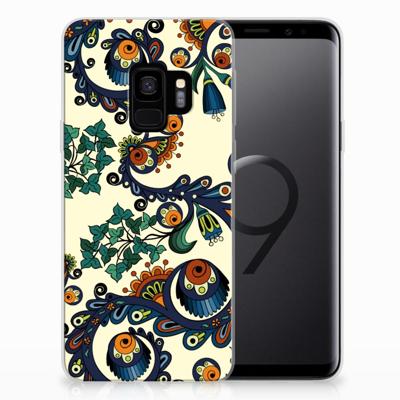 Siliconen Hoesje Samsung Galaxy S9 Barok Flower
