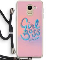 Girl boss: Samsung Galaxy J6 (2018) Transparant Hoesje met koord