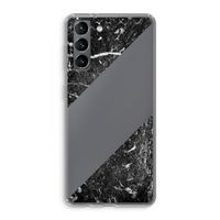 Zwart marmer: Samsung Galaxy S21 Transparant Hoesje