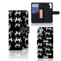 OPPO A91 | Reno3 | Telefoonhoesje | Met pasjeshouder | Koetjes