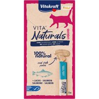 Vitakraft Vita Naturals Liquid kattensnack met zalm (5 st.) 11 verpakkingen
