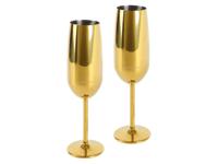 ECHTWERK Sekt-/champagneflutes (2-delig, Goud)