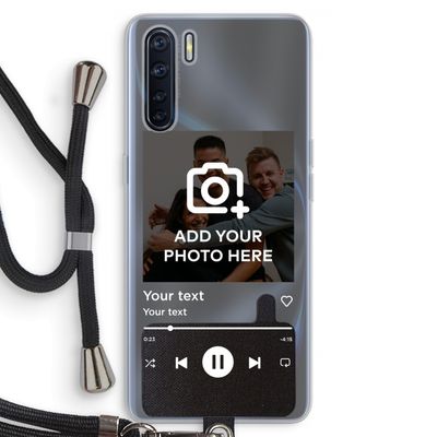 Music Player: Oppo A91 Transparant Hoesje met koord