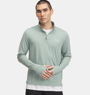 Under Armour Launch 1/4 Zip Trainingsjack Heren Lichtgroen - Maat M - Kleur: Lichtgroen | Soccerfanshop
