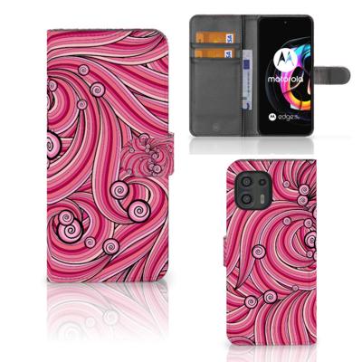 Motorola Edge 20 Lite Hoesje Swirl Pink