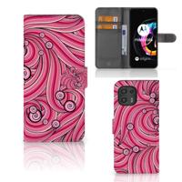 Motorola Edge 20 Lite Hoesje Swirl Pink