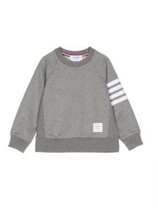 Thom Browne Kids sweat à 4 bandes signature - Gris