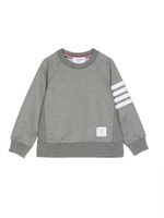 Thom Browne Kids sweat à 4 bandes signature - Gris - thumbnail