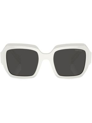 Prada Eyewear lunettes de soleil à monture oversize - Blanc