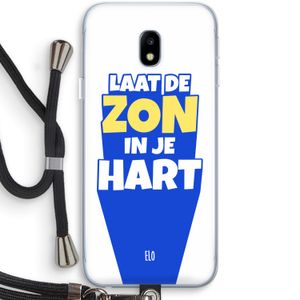 Laat de zon in je hart: Samsung Galaxy J3 (2017) Transparant Hoesje met koord