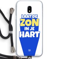 Laat de zon in je hart: Samsung Galaxy J3 (2017) Transparant Hoesje met koord