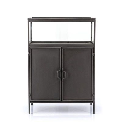 Wandkastje Ventana | Metaal  | Donkergrijs Zwart