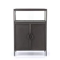 Wandkastje Ventana | Metaal  | Donkergrijs Zwart - thumbnail