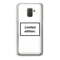Limited edition: Samsung Galaxy A8 (2018) Transparant Hoesje
