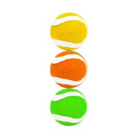 Set van 3x stuks gekleurde premium tennisballen 6,5 cm   -