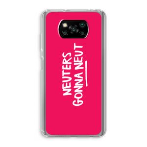 Neuters (roze): Xiaomi Poco X3 NFC Transparant Hoesje