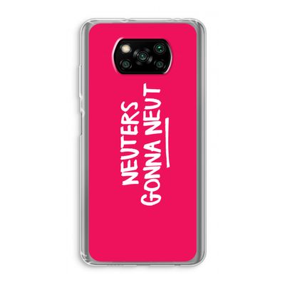 Neuters (roze): Xiaomi Poco X3 NFC Transparant Hoesje