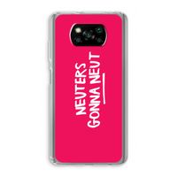 Neuters (roze): Xiaomi Poco X3 NFC Transparant Hoesje