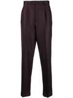 Zegna pleated wool tailored trousers - Marron