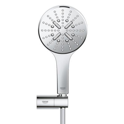 GROHE Rainshower SmartActive 130 Handdoucheset - 3 straalsoorten - rond - met houder - verstelbaar - gladde slang - 150cm - chroom 26580000