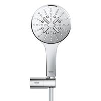 GROHE Rainshower SmartActive 130 Handdoucheset - 3 straalsoorten - rond - met houder - verstelbaar - gladde slang - 150cm - chroom 26580000