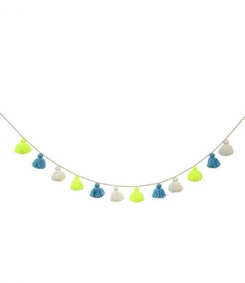 Meri Meri Tassels slinger wol - blauw