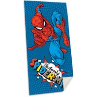 Spiderman Strandlaken 70x140 cm Blauw/Katoen Spiderman Strandlaken 70x140 cm Blauw/Katoen