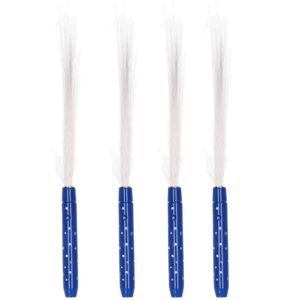 Set van 4x stuks fiber LED licht stick blauw