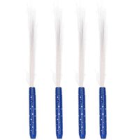 Set van 4x stuks fiber LED licht stick blauw