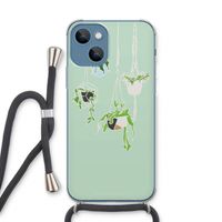Hang In There: iPhone 13 Transparant Hoesje met koord
