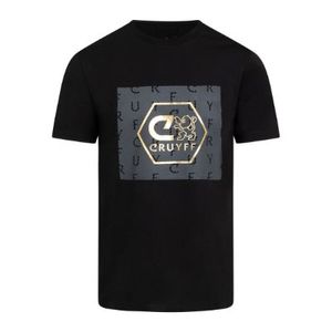 Cruyff - Explore T-Shirt - Zwart/ Goud