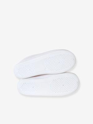 Elastische sloffen voor kinderen van canvas lichtroze