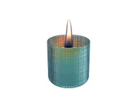Lilly glass 8cm - groen print