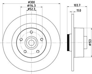 Remschijf 8DD355123171