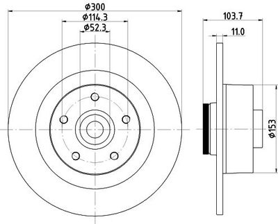 Remschijf 8DD355123171