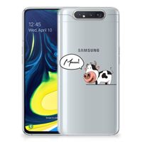 Samsung Galaxy A80 Telefoonhoesje met Naam Cow - thumbnail