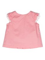 Il Gufo blouse à épaules volantées - Rose