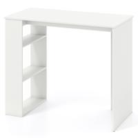 Computertisch 90 cm Bureau met Boekenplank Moderne en Eenvoudige Thuiswerk Bureau Wit Computertisch 90 cm Bureau met Boekenplank Moderne en Eenvoudige Thuiswerk Bureau Wit