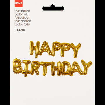HEMA Folie Ballon Happy Birthday 44 cm bij Jumbo