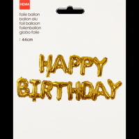 HEMA Folie Ballon Happy Birthday 44 cm bij Jumbo