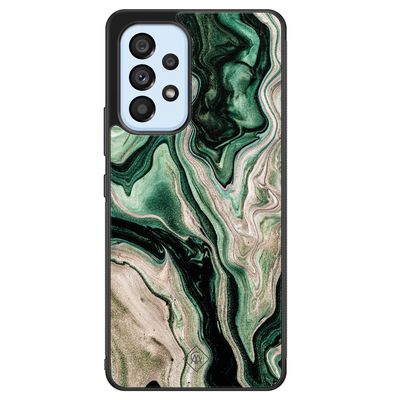 Samsung Galaxy A33 hoesje - Green waves
