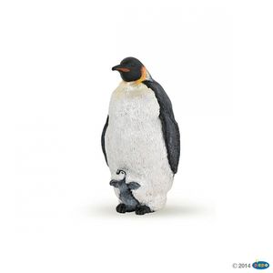 Plastic speelgoed figuur keizer pinguin 4 cm   -