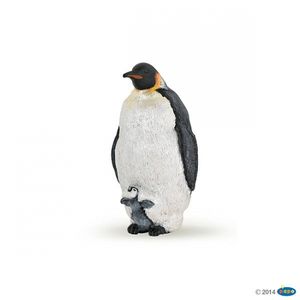 Plastic speelgoed figuur keizer pinguin 4 cm