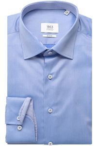 ETERNA 1863 Slim Fit Overhemd blauw, Effen