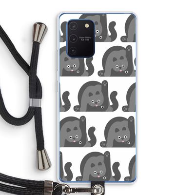 Cats: Samsung Galaxy Note 10 Lite Transparant Hoesje met koord