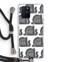 Cats: Samsung Galaxy Note 10 Lite Transparant Hoesje met koord