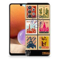 Samsung Galaxy A32 4G | A32 5G Enterprise Editie | Silliconen Back Cover | Postzegels