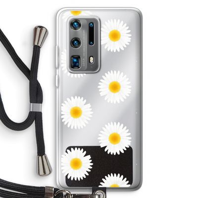 Margrietjes: Huawei P40 Pro Plus Transparant Hoesje met koord