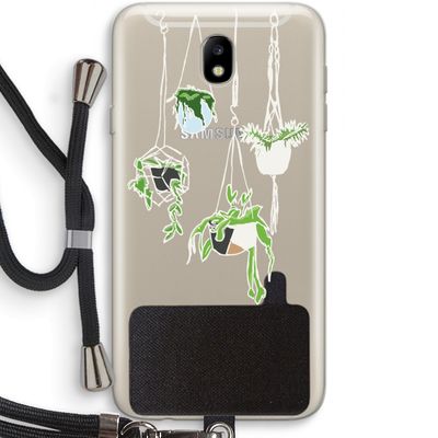 Hang In There: Samsung Galaxy J7 (2017) Transparant Hoesje met koord