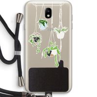 Hang In There: Samsung Galaxy J7 (2017) Transparant Hoesje met koord